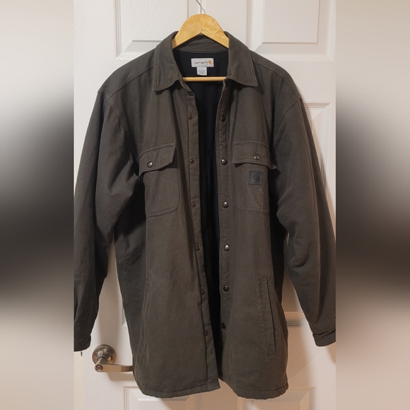 Carhartt Men's Brown Rugged Canvas Jacket - Picture 3 of 10